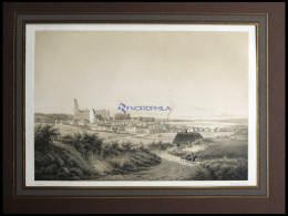 KOLDING (Kolding), Gesamtansicht, Lithographie Mit Tonplatte Von Alexander Nay Bei Emil Baerentzen, 1856 - Lithografieën