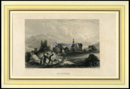 BUCHBERG, Gesamtansicht, Stahlstich Von Richter/Payne Um 1840 - Lithographien