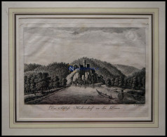 SCHLOSS HECKERSDORF/DONAU, Kupferstich Um 1700 - Lithografieën