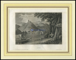 LUGO, Gesamtansicht, Stahlstich Von B.I. Um 1840 - Lithografieën