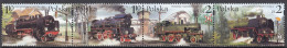 POLAND 3997-4000,unused,trains - Unused Stamps