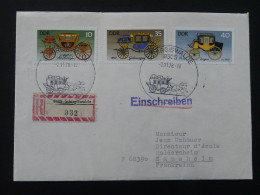 Diligences Stage Coach Lettre Recommandée Registered Cover Einschreiben Brief Schirgiswalde DDR Ref 33 - Kutschen