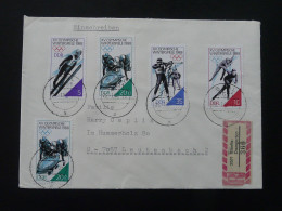 Jeux Olympiques Calgary 1988 Olympic Games Lettre Recommandée Registered Cover Einschreiben Ribnitz-Damgarten DDR Ref 80 - Invierno 1988: Calgary