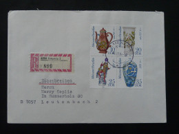 Porcelaine Lettre Recommandée Registered Cover Einschreiben Ilmenau DDR Ref 114 - Porzellan