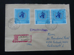 OMS WHO Lettre Recommandée Registered Cover Einschreiben Brief Bautzen DDR Ref 179 - OMS