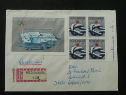 Jeux Olympiques Sarajevo Olympic Games Lettre Recommandée Registered Cover Einschreiben Brief Schirgiswalde DDR Ref 238 - Hiver 1984: Sarajevo
