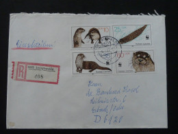 WWF 1987 Lettre Recommandée Registered Cover Einschreiben Brief Schirgiswalde DDR Ref 277 - Lettres & Documents