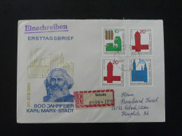 Karl Marx Stadt FDC Recommandée Registered Einschreiben Sebnitz DDR 1965 Ref 359 - Karl Marx
