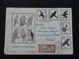 Rapaces Raptors FDC Recommandée Registered Einschreiben Strehla DDR 1965 Ref 404 - Aigles & Rapaces Diurnes