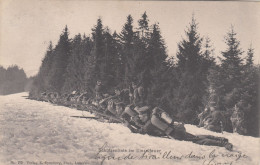 D7254) Schweiz MILITÄR - Soldaten - SCHÜTZENLINIE Im Einzelfeuer Im Schnee Gel. LIESTAL 1908 - Liestal