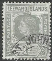 Leeward Islands. 1954 QEII. 1c Used. SG 127 - Leeward  Islands