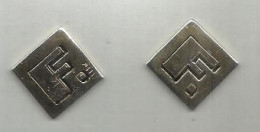 F. INITIALEN - Manchetknopen - Boutons De Manchette - Cufflinks - Manschettenknöpfe - Boutons De Col /de Manchettes