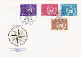 United Nations Geneva - 1973 OMM / WMO Meteorological Organisation Centenary Illustrated First Day Cover - FDC