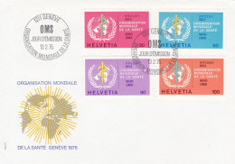 United Nations Geneva - 1975 WHO / OMS Service Stamps Illustrated First Day Cover - FDC
