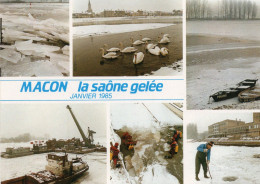 Macon Saône Gelée  1985 - Overstromingen