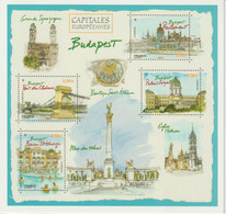 France Entier Capitale Européennes Budapest Neuf - Official Stationery