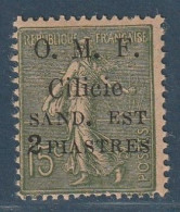 CILICIE - N°102 * (1919) 2pi Sur 15c Vert-olive  "SAND.EST" - Nuevos