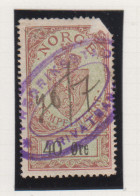 Noorwegen Fiskale Zegel Cat. Barefoot Stempelmaerke(Documentary) 36 Rechterbovenhoek Kort - Revenue Stamps