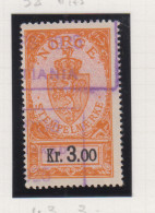 Noorwegen Fiskale Zegel Cat. Barefoot Stempelmaerke(Documentary) 43 - Revenue Stamps