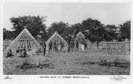 US5370 Building Huts At Rumbek Bahr El Ghazal Real Photo Sudan Africa - Soudan