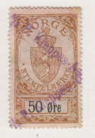 Noorwegen Fiskale Zegel Cat. Barefoot Stempelmaerke(Documentary) 37 - Revenue Stamps