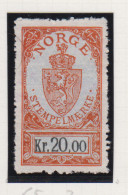 Noorwegen Fiskale Zegel Cat. Barefoot Stempelmaerke(Documentary) 65 - Revenue Stamps