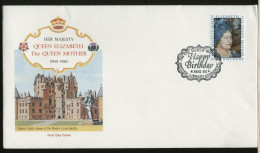 GRAN BRETAGNA - GREAT BRITAIN - FDC 1980 - H.M. QUEEN ELIZABETH - THE QUEEN MOTHER -  80th Birthday - 1971-1980 Decimal Issues