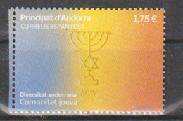 2023. ISRAEL-ANDORRA. Andorran Diversity. The Jewish Community, New Stamp ** Mint MNH - Joint Issues