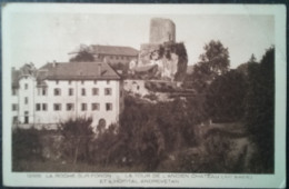 Cpa La Roche Sur Foron. La Tour De L'ancien Château Et L'Hôpital Andrevetan 1942 - La Roche-sur-Foron