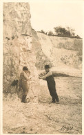 Chalautre La Petite * 8 Cartes Photos 1934 * Une Carrière Du Village * Thème Carrières Mine Mines Pierres - Other & Unclassified