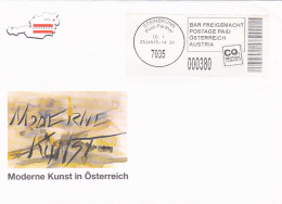 MODERN ART IN AUSTRIA, POSTAGE PAID SPECIAL COVER, 2015, AUSTRIA - Covers & Documents