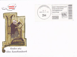 ANTIQUE ARTWORKS- CODEX 965, POSTAGE PAID SPECIAL COVER, 2015, AUSTRIA - Brieven En Documenten