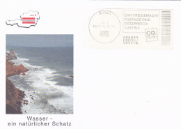 WATER- NATURAL TREASURE, SEASCAPE, POSTAGE PAID SPECIAL COVER, 2014, AUSTRIA - Storia Postale