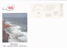 WATER- NATURAL TREASURE, SEASCAPE, POSTAGE PAID SPECIAL COVER, 2014, AUSTRIA - Cartas & Documentos