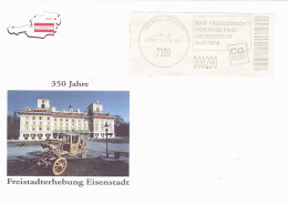 EISENSTADT TOWN CHARTER, POSTAGE PAID SPECIAL COVER, 2014, AUSTRIA - Lettres & Documents