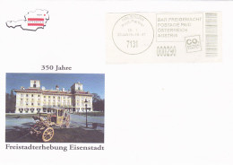 EISENSTADT TOWN CHARTER, POSTAGE PAID SPECIAL COVER, 2015, AUSTRIA - Briefe U. Dokumente