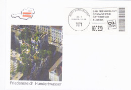 FRIEDENSREICH HUNDERTWASSER, ARCHITECT, POSTAGE PAID SPECIAL COVER, 2015, AUSTRIA - Cartas & Documentos