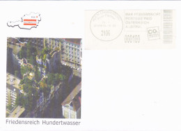 FRIEDENSREICH HUNDERTWASSER, ARCHITECT, POSTAGE PAID SPECIAL COVER, 2015, AUSTRIA - Storia Postale