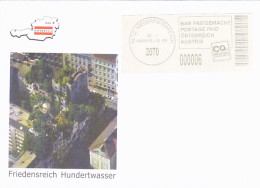 FRIEDENSREICH HUNDERTWASSER, ARCHITECT, POSTAGE PAID SPECIAL COVER, 2015, AUSTRIA - Covers & Documents
