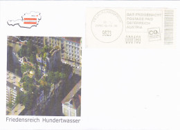 FRIEDENSREICH HUNDERTWASSER, ARCHITECT, POSTAGE PAID SPECIAL COVER, 2015, AUSTRIA - Covers & Documents