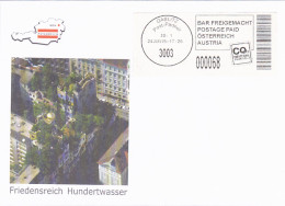 FRIEDENSREICH HUNDERTWASSER, ARCHITECT, POSTAGE PAID SPECIAL COVER, 2015, AUSTRIA - Brieven En Documenten