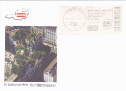 FRIEDENSREICH HUNDERTWASSER, ARCHITECT, POSTAGE PAID SPECIAL COVER, 2015, AUSTRIA - Briefe U. Dokumente