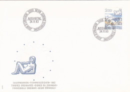 ASTROLOGY, ZODIAC SIGNES, VIRGO DAILY STAMPS, COVER FDC, 1983, SWITZERLAND - Astrologie