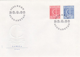 EUROPA CEPT, SAILING BOAT, COVER FDC, 1966, SWITZERLAND - 1966