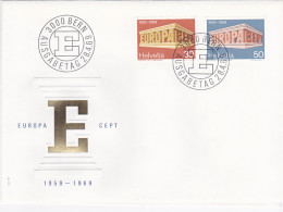 EUROPA CEPT, COVER FDC, 1969, SWITZERLAND - 1969