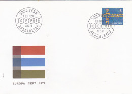 EUROPA CEPT, COVER FDC, 1971, SWITZERLAND - 1971