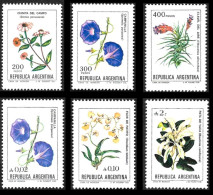 ARGENTINE  1982 à1988 -  6 Valeurs Fleurs   - NEUFS** - Neufs