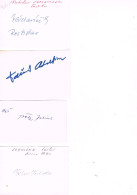 JEUX OLYMPIQUES - AUTOGRAPHES DE MEDAILLES OLYMPIQUES - CONCURRENTS DE TCHECOSLOVAQUIE - - Handtekening