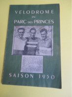 Programme/Vélodrome Du Parc Des Princes/ Saison 1950/Arrivée Du Grand Prix Des Nations /17 Septembre 1950     PROG365 - Wielrennen