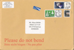 Ireland Cover Sent To Denmark 14-12-2015 Big Size Cover - Covers & Documents